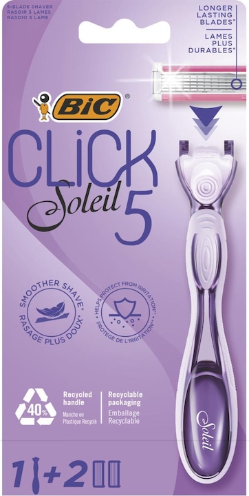 Immagine prodotto Bic Set di rasoi da donna ricaricabili Click 5 Soleil (2 x)