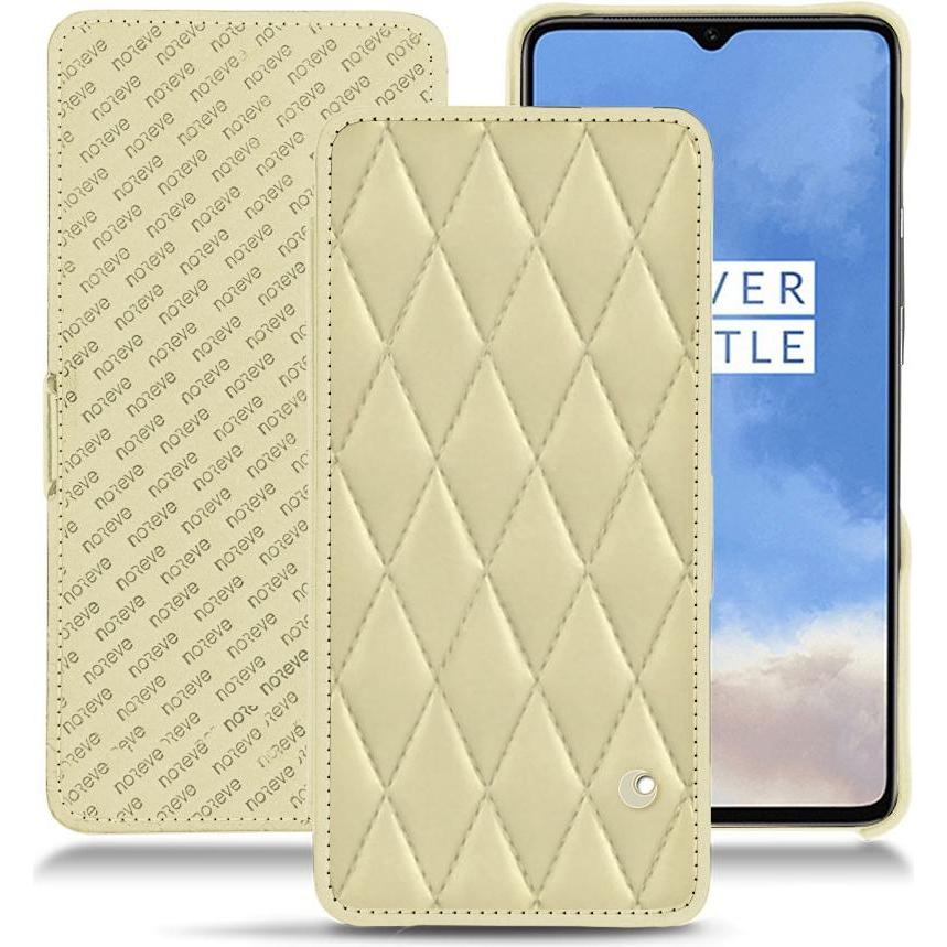 Noreve Lederschutzhülle horizontal (OnePlus 7T), Smartphone Hülle, Beige