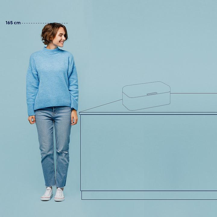 Actual product image Kela Bread box Frisca white matt