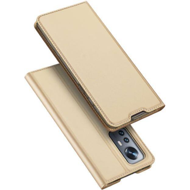 Dux Ducis Skin Pro Series Bookcover (Xiaomi 12X), Smartphone Hülle, Gold