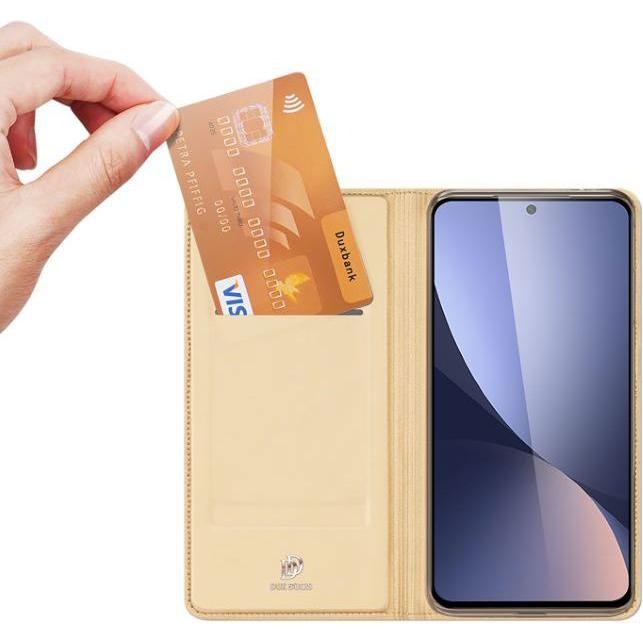 Thumbnail - Dux Ducis Skin Pro Series Bookcover (Xiaomi 12X), Smartphone Hülle, Gold