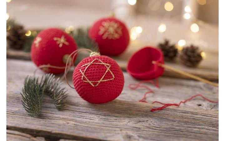 Produktbild Creativ Company Bastelset Weihnachtskugeln Häkeln