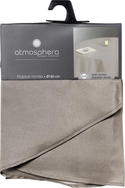 Image du produit Atmosphera NAPPE LIN RONDE D180CM 103901D (Ø 180 cm)