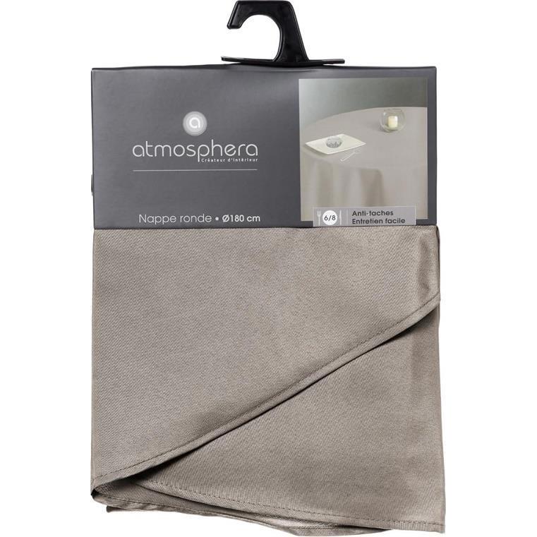Thumbnail - Atmosphera, Tischdecke, TABLECLOTH LINEN ROUND D180CM 103901D (Ø 180 cm)