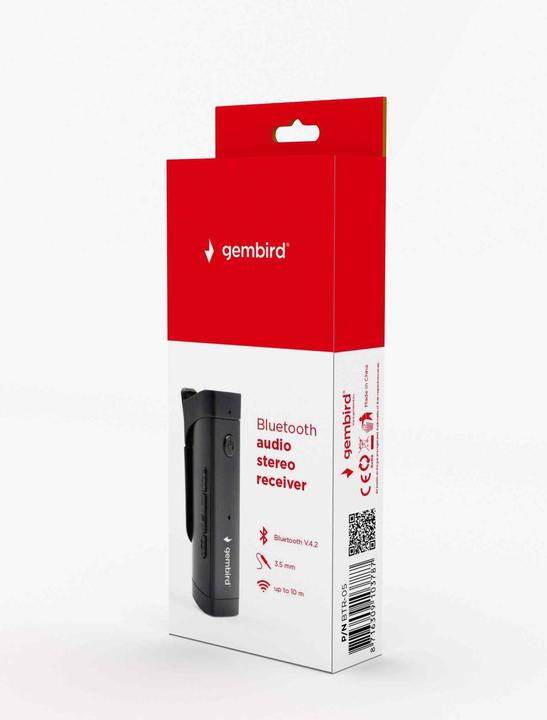 Image du produit Gembird BTR-05 Récepteur de musique Bluetooth 10 m (Emetteur & Récepteur)