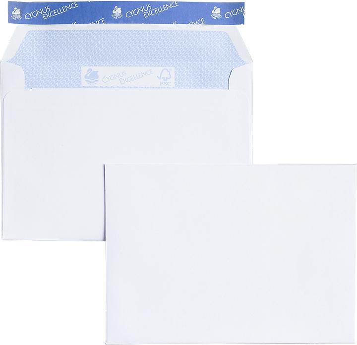 Cygnus Excellence Briefumschläge, DIN C6, ohne Fenster (C6, 500 x)