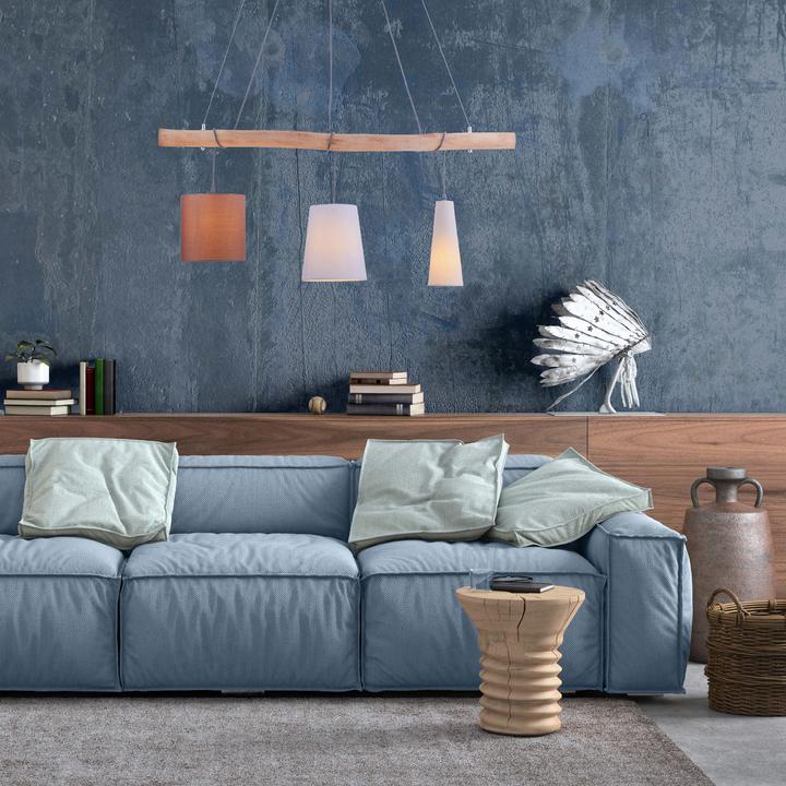 Actual product image Just Light Pendellampe DAMIAN Holz (E27)