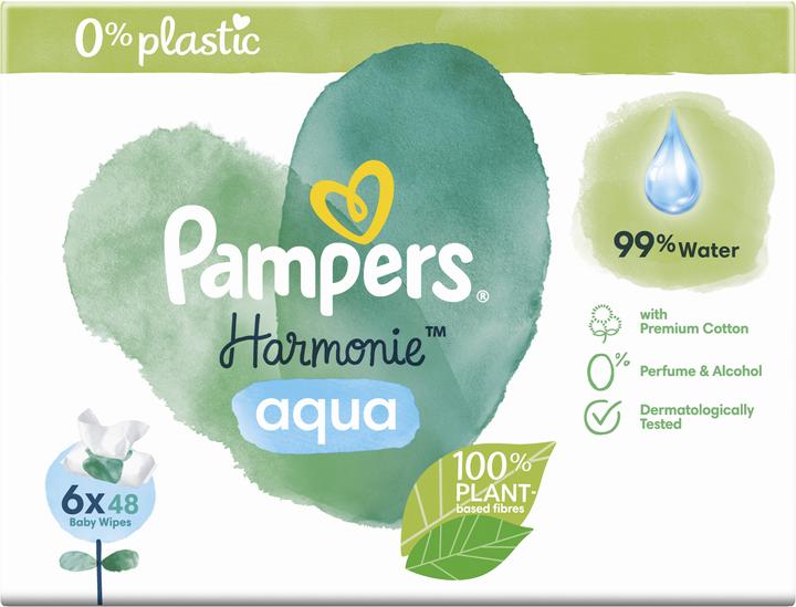 Produktbild Pampers Harmonie Aqua (6 x 48 Stk.)