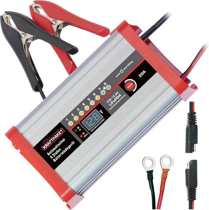 Actual product image Dino KRAFTPAKET LifePo4 20A 136342 Car charger 12V (12V, 20 A)