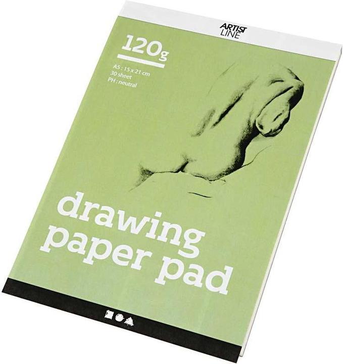 Actual product image Creativ Company Tekenblok Wit A5 120gr, 30 Vellen (148 x 210 mm)