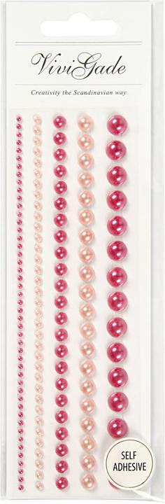 Produktbild Creativ Company Halve Plakparels Roze 2-8mm, 140st.