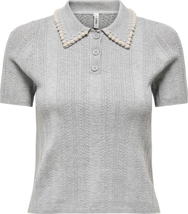 Only Normal geschnitten Polokragen Strickoberteil Polo (XS)