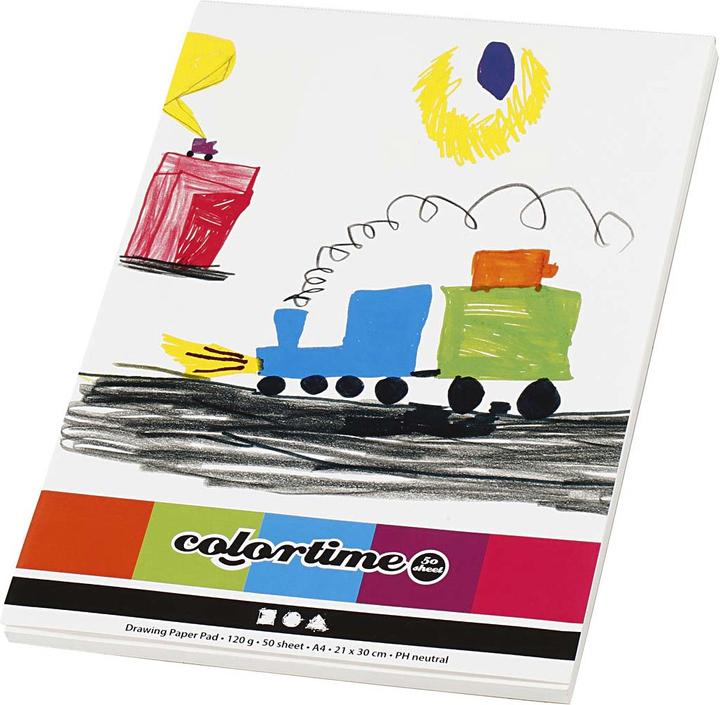 Creativ Company Tekenblok Wit A4 120gr, 50 Vellen (A4)