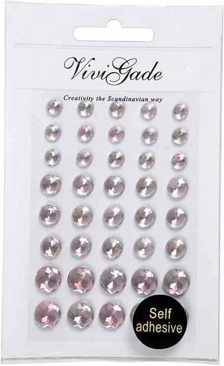 Produktbild Creativ Company Strasstenen Roze 6-8-10mm, 40st.