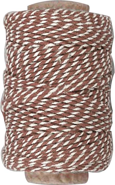 Creativ Company Katoenkoord Bruin/Wit, 50m