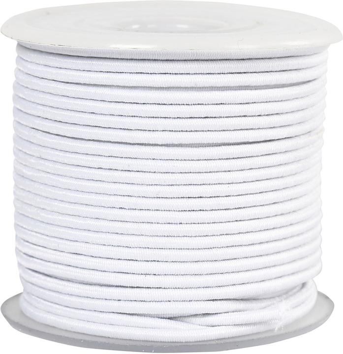 Image du produit Creativ Company Elastiek Wit, 25m