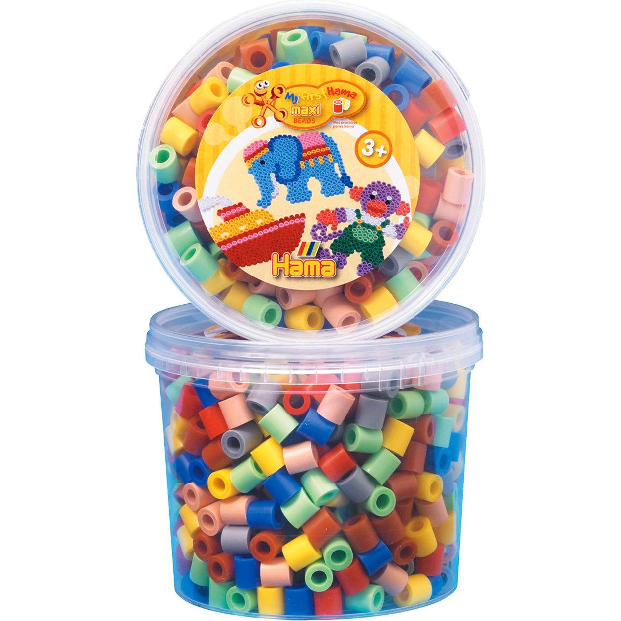 Hama Perlen Strijkkralen Maxi in Bak - Mix (069), 600st.