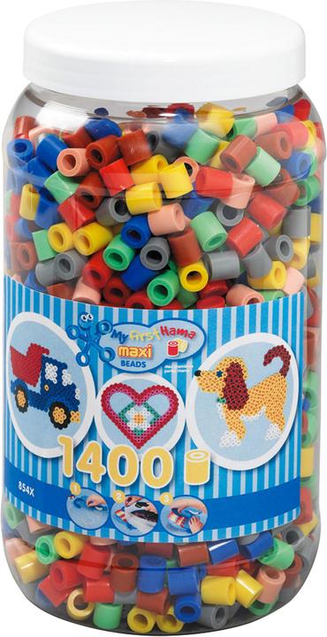 Hama Perlen Strijkkralen Maxi in Pot - Mix (069), 1400st.