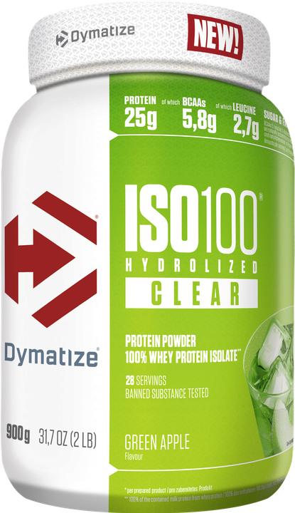 Actual product image Dymatize ISO100 Clear Whey (Green apple, 1 pcs., 900 g)