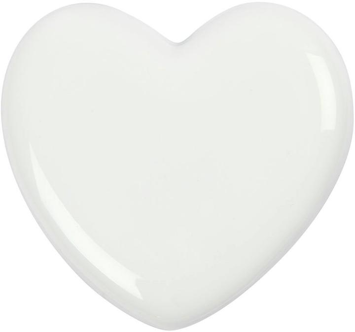 Actual product image Creativ Company Glazen Hart - Wit, 1st.