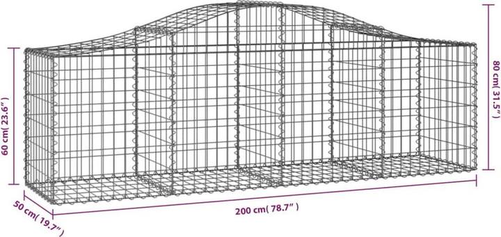 Produktbild vidaXL Gabionenkorb
