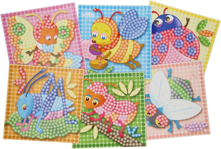 PlayMais Mosaic Kaarten versieren Insecten