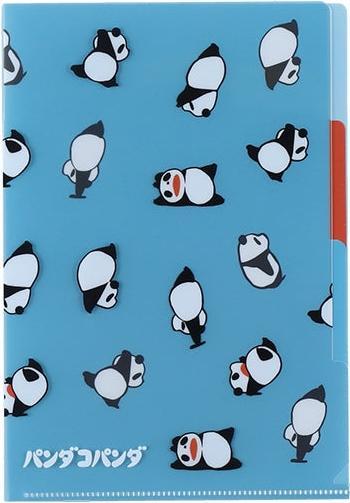 Image du produit Transparente A5-Taschenmappe „Panda und kleiner Panda“ (Rollmappe)