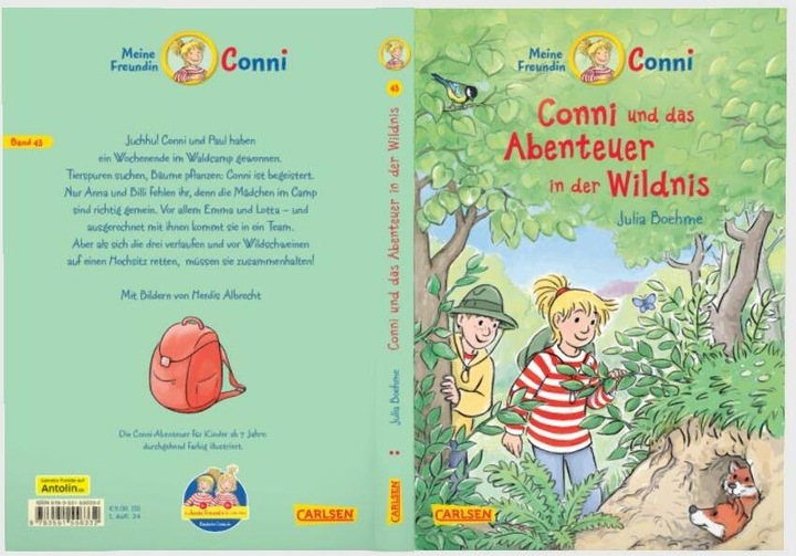 Actual product image Conni Erzählbände 43: Conni und das Abenteuer in der Wildnis (German, Herdis Albrecht, Julia Boehme, 2024)