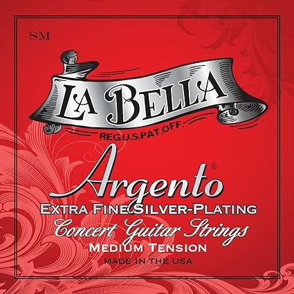 Image du produit La Bella Argento Silver Plating SM med. (6 x, Guitare)