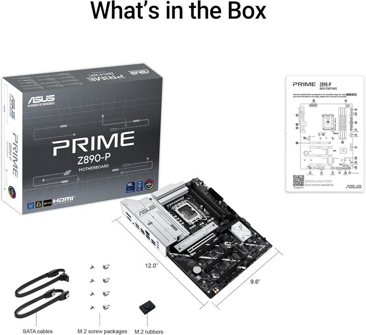 Productafbeelding ASUS PRIME Z890-P (LGA 1851, Intel Z890, ATX)