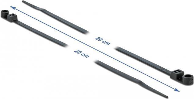 Produktbild Delock Cable Tie with Fastening Eyelet (200 mm, 10 Stk.)