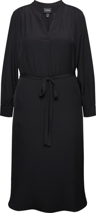 Immagine prodotto Ulla Popken Abito midi con scollo a V, cintura, maniche lunghe e tasche (46)