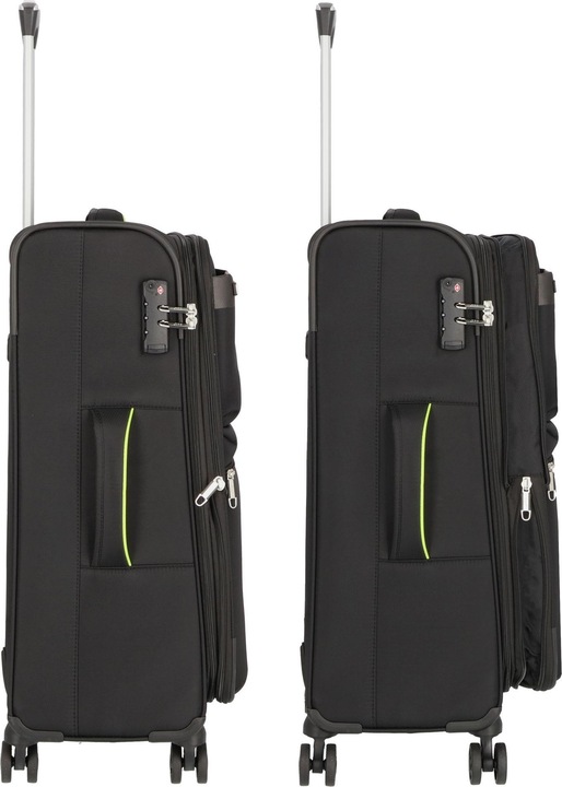 Produktbild D&N Travel Line 6704 - 3-teiliges Koffer-Set Dobby Nylon (208 l, XL (ab 115l))