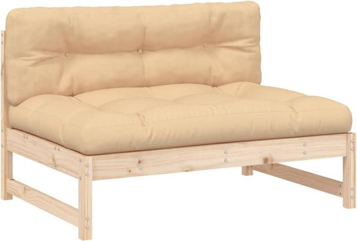Immagine prodotto VidaXL 2-tlg. Garten-Lounge-Set mit Kissen Massivholz, Material