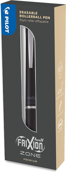 Pilot Tintenroller FriXion Zone 0,4mm schwarz (Schwarz, 1 x)