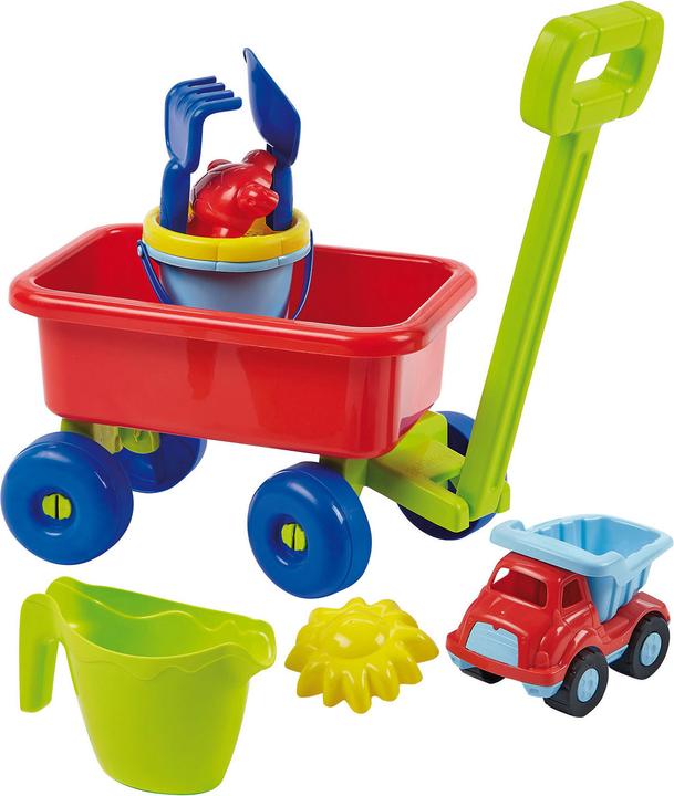 Ecoiffier Bolder trolley met beach set
