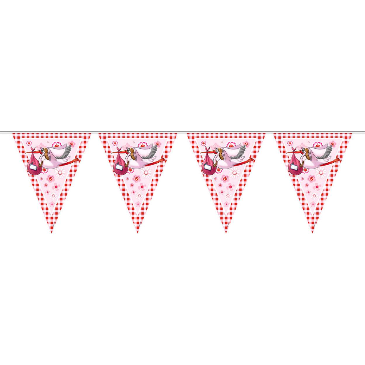 Folat Girlande "Rosa Storch"