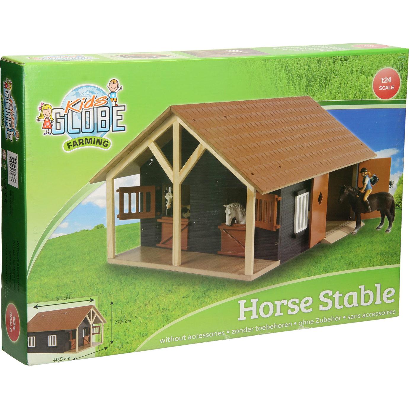 Thumbnail - Kids Globe Farming Horse Stall mit 2 Boxen und Stauraum