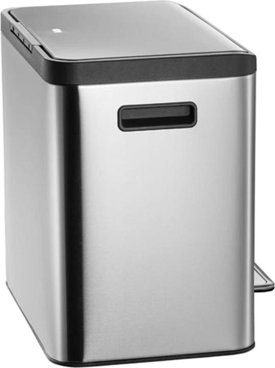 Actual product image EKO Treteimer EcoCasa Step Bin Mülleimer Edelstahl 30 L rechteckiger Treteimer mit Fingerabdruck fe (30 l)