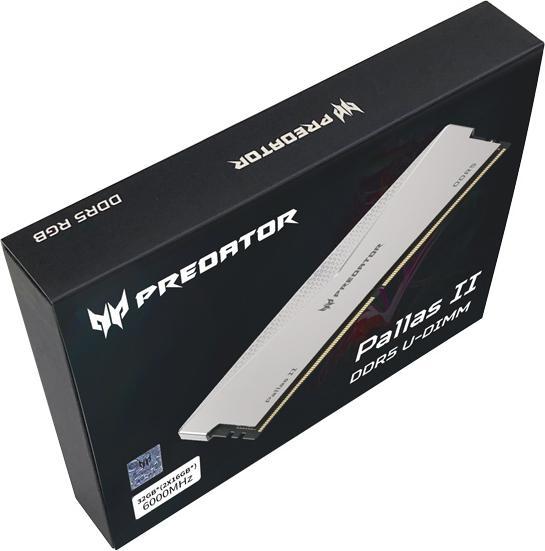 Produktbild Acer Predator Pallas II (2 x 16GB, 6000 MHz, DDR5-RAM, DIMM)