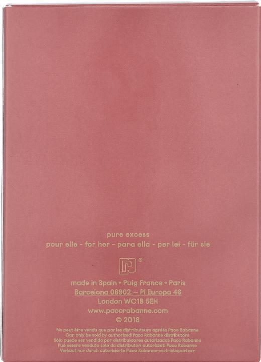 Actual product image Paco Rabanne Pure XS for her (Eau de parfum, 50 ml)