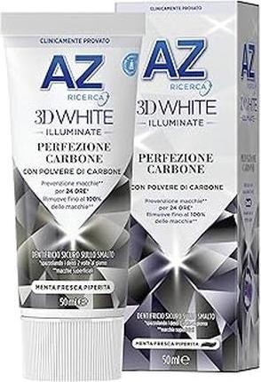 Actual product image AZ Research Toothpaste 3d White Illuminate Perfection Charcoal 50ml