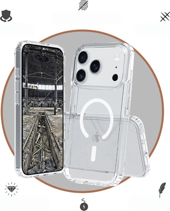 Produktbild JT Berlin BackCase Pankow Clear MagSafe| Apple iPhone 17 Pro| transparent| (11157) (Apple iPhone 17 Pro)