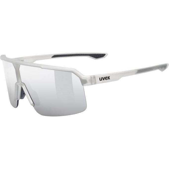 Uvex, Unisex, Occhiali sportivi, ramp (Grigio Opaco, Specchio Argento), Grigio