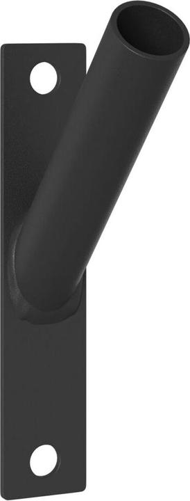 Produktbild vidaXL Flaggenmast Halterung für 1 Flagge zur Wandmontage aus schwarzem Metall