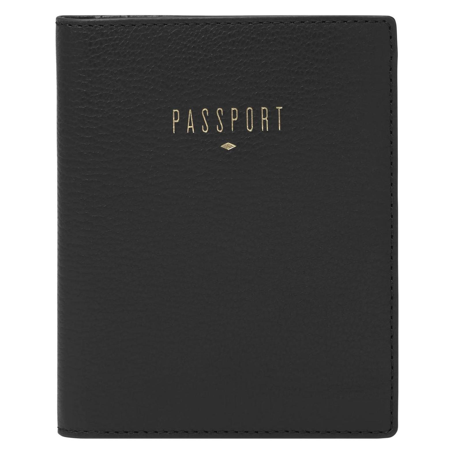 Fossil, Damen, Portemonnaie, Travel Rfid Passport Case, Schwarz