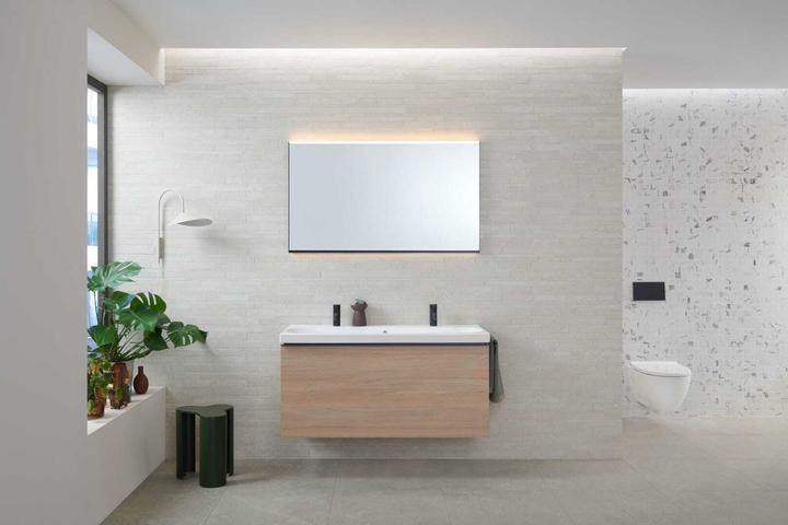 Produktbild Geberit Option Plus Square Lichtspiegel, direkte und indirekte Beleuchtung, Breite 90 cm, 502.783. (90 x 70 cm)
