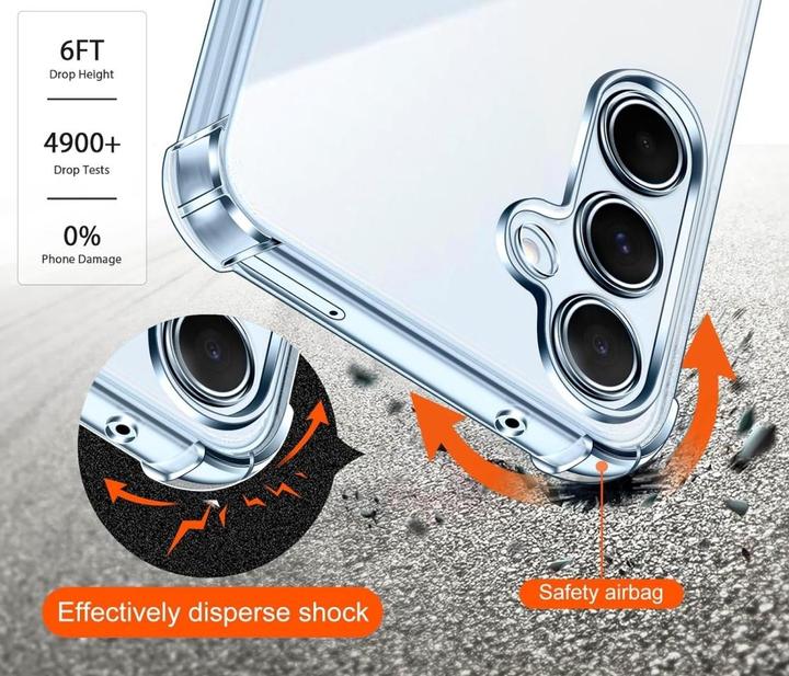 Produktbild Screenguard Crystal Soft Airbag Bumper (Samsung Galaxy A35)