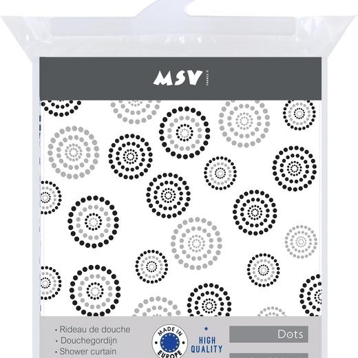 Produktbild spirella Dots Grau (180 x 200 cm)