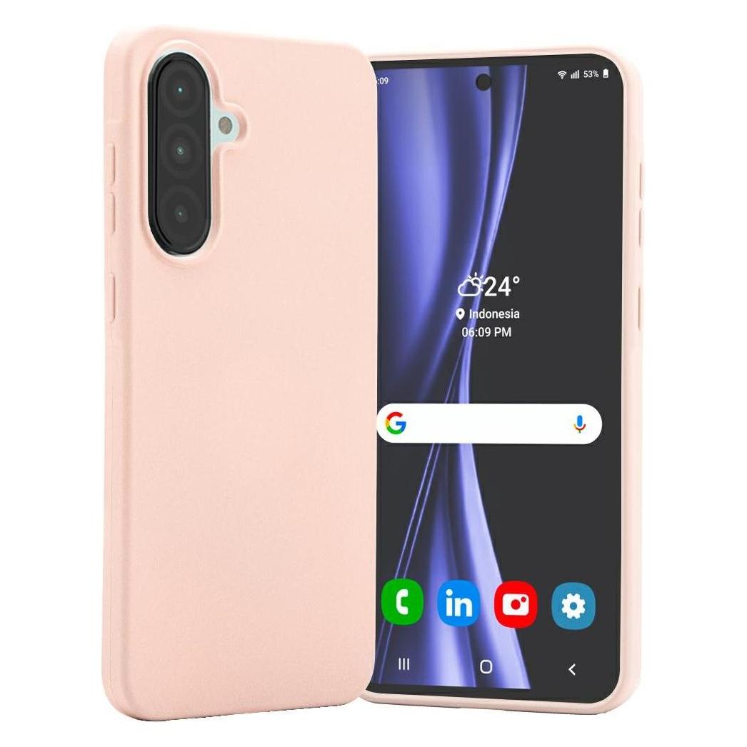 Mercury Etui Soft A56 A566 piaskowy/pink sand (Samsung Galaxy A56), Smartphonehoes, Beige, Roze, Roze